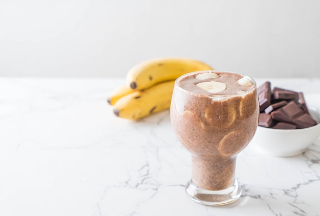 chocolade banaan milkshake