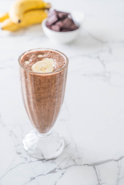 chocolade banaan milkshake