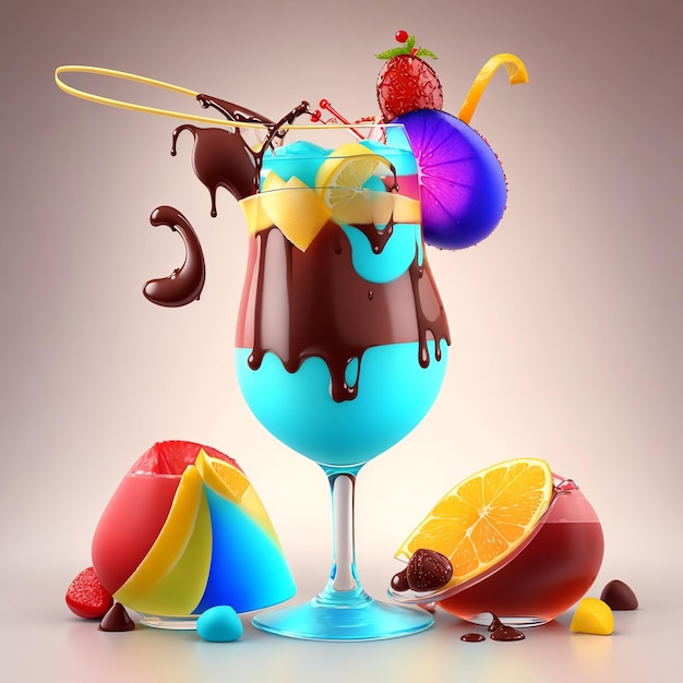 Foto chocolade cocktail