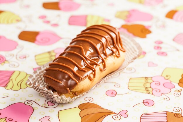 Chocolade eclair met chocoladevulling