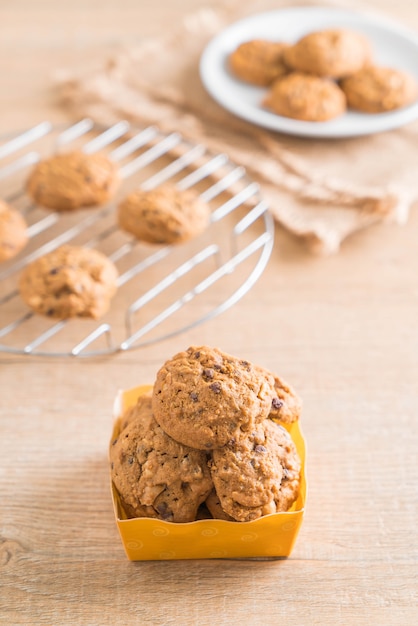 chocolade en cashewnoot cookies