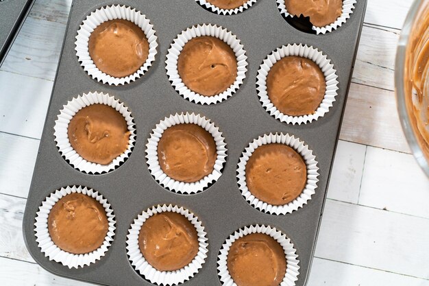 Chocolade frambozen cupcakes