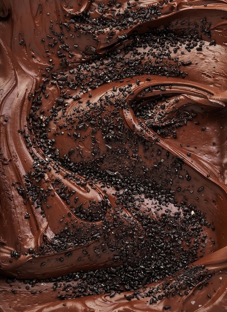 Chocolade gelato textuur