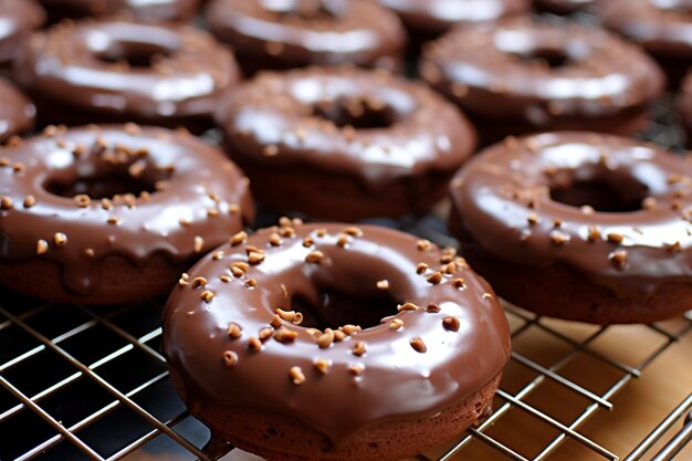 Chocolade glutenvrije donuts