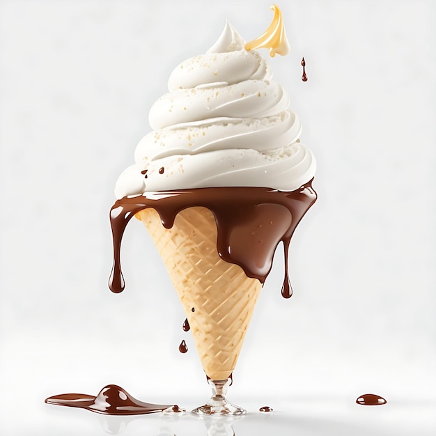 Chocolade ijs afbeelding