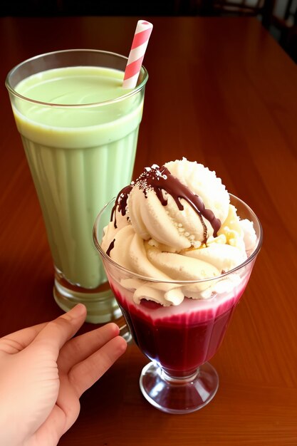 Chocolade ijs kegel taart middag thee snack heerlijk heerlijk drankje behang achtergrond