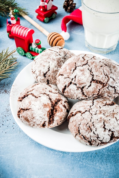 Chocolade kerstkoekjes