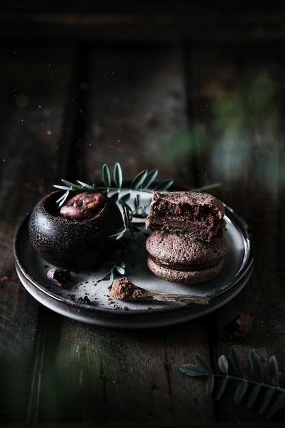 Chocolade macarons