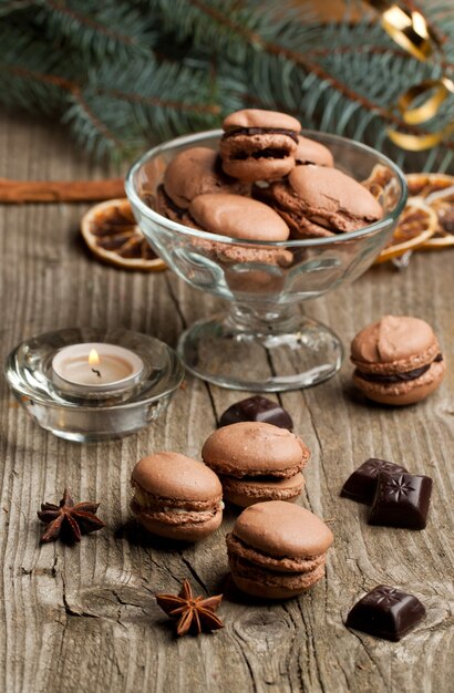 Chocolade macarons