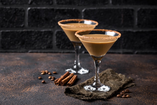 Chocolade-martini-cocktail of Ierse roomdrank