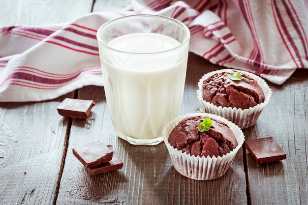 Chocolade muffins.