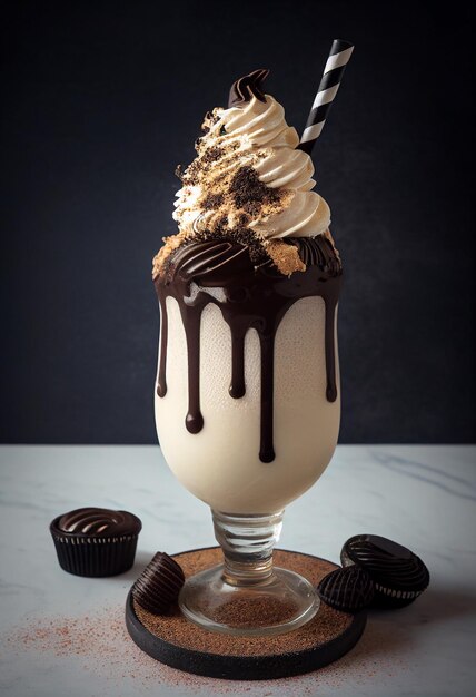 chocolade siroop milkshake smoothie