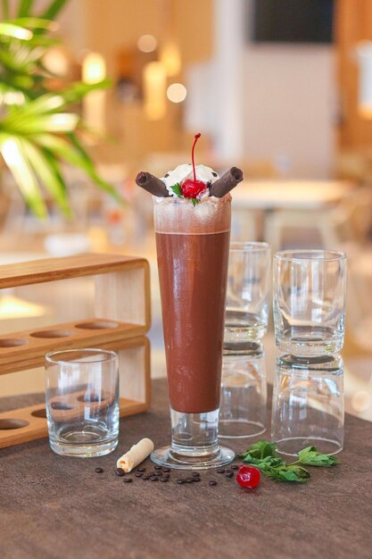 Foto chocolade smoothies