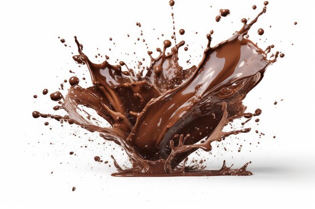 Chocolade splash eten Beweging dessert Genereren Ai