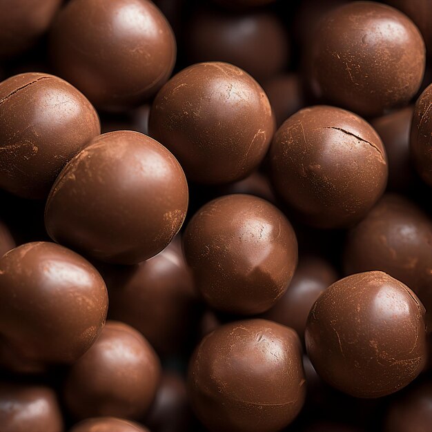 Chocolade truffels naadloze afbeelding
