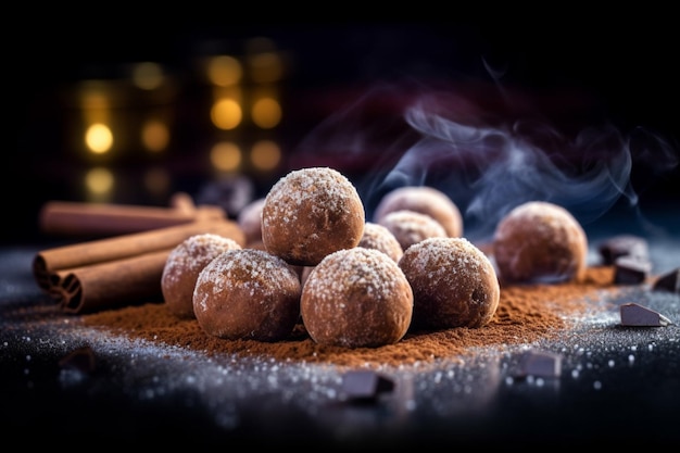 Chocolade truffels suiker