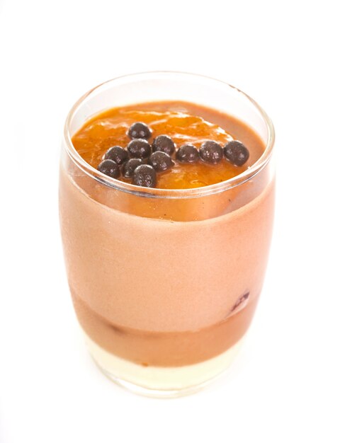 chocolade verrine in de studio