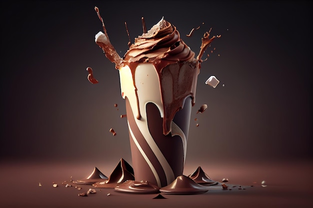 Chocoladefreak of gekke shake Generative Ai