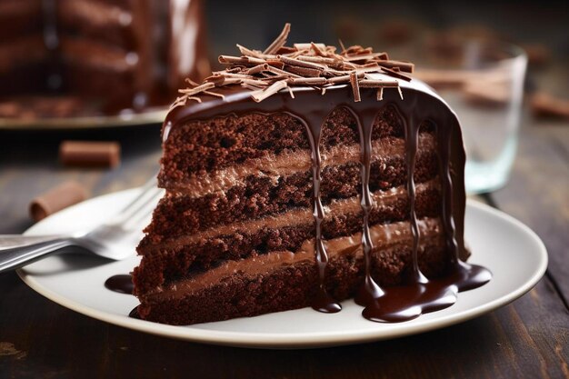 Chocoladekoek met rijke ganache