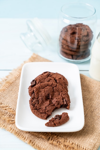 Chocoladekoekjes met chocoladeschilfers