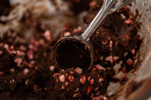 Chocoladekoekjes met pepermuntchips