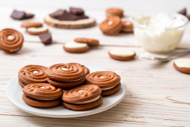 chocoladekoekjes met room