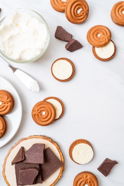 chocoladekoekjes met room