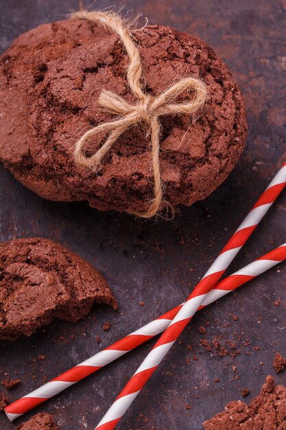 Chocoladeschilferkoekjes met scheuren