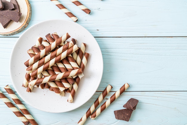 chocoladewafeltjes stick roll