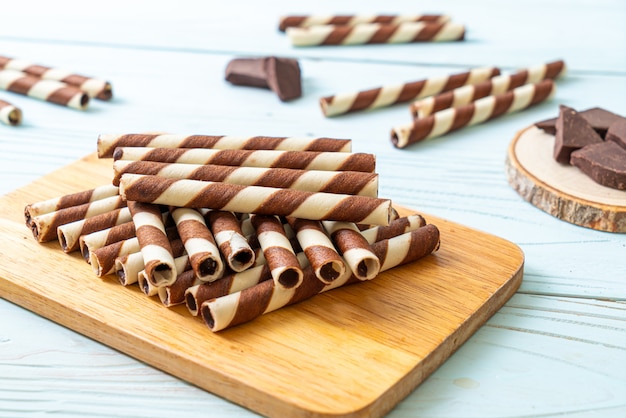 chocoladewafeltjes stick roll