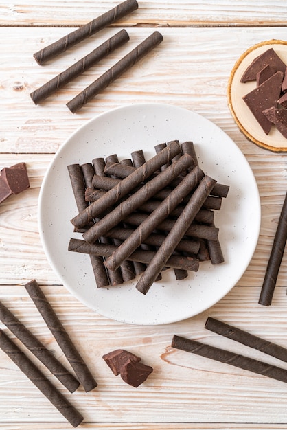 chocoladewafeltjes stick roll