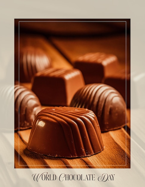 chocolate background card poster a4 printable world chocolate day