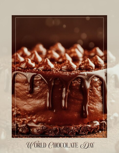 chocolate background card poster a4 printable world chocolate day