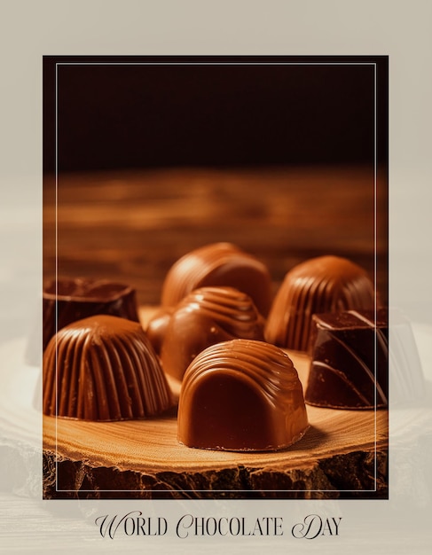 chocolate background card poster a4 printable world chocolate day