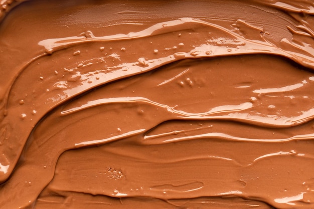 チョコレートの背景 溶けたチョコロート 巻き