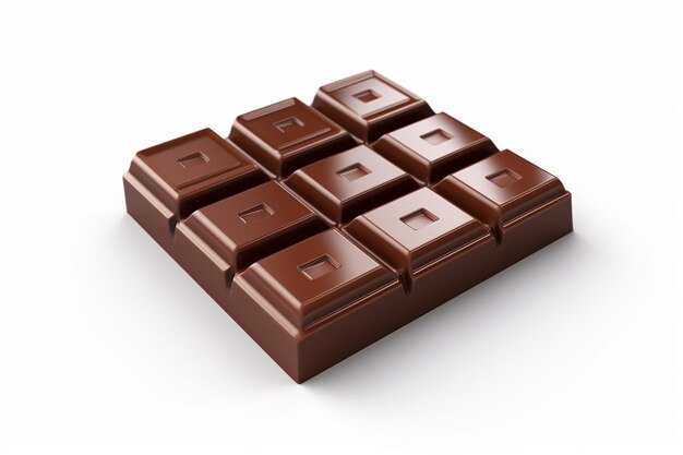 chocolate bar 3d icon isolated white bacground 3d