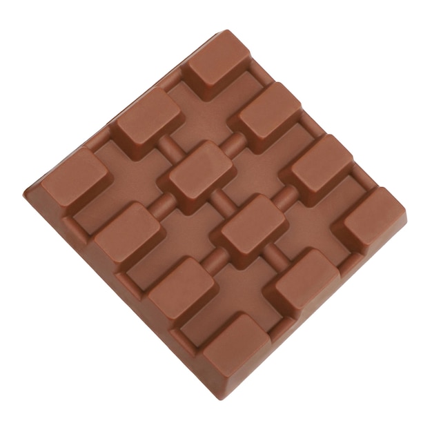색 배경 절단 경로에 고립 된 초콜릿 바
