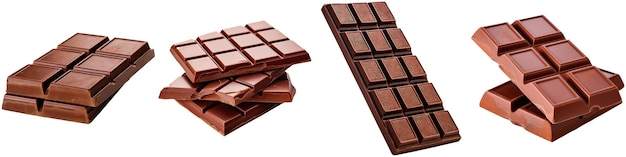 chocolate bar on white background