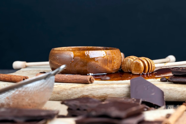 Плитка шоколада с большим количеством какао
