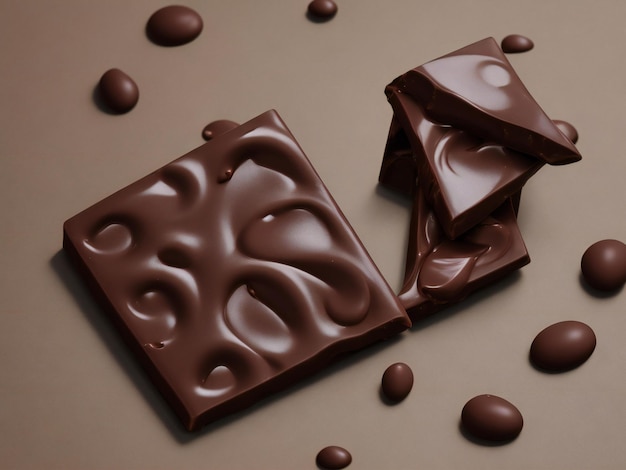 chocolate beautiful close up image ai generated