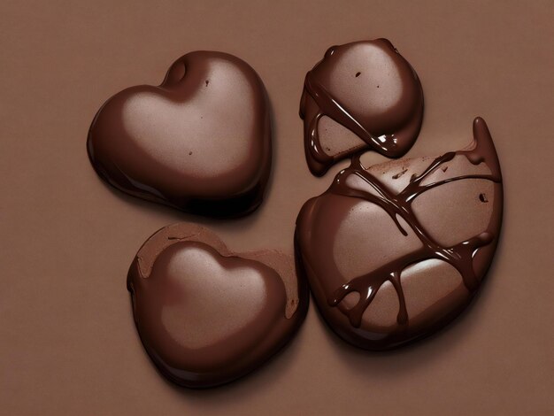 chocolate beautiful close up image ai generated