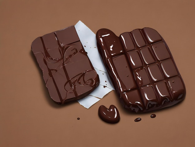 초콜릿 아름다운 클로즈업 이미지 ai 생성
