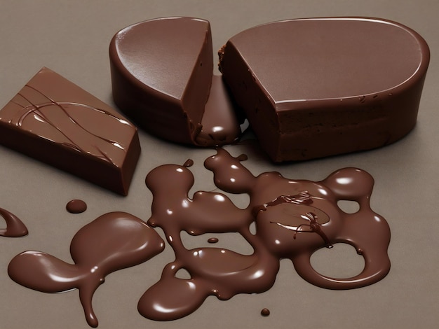 chocolate beautiful close up image ai generated