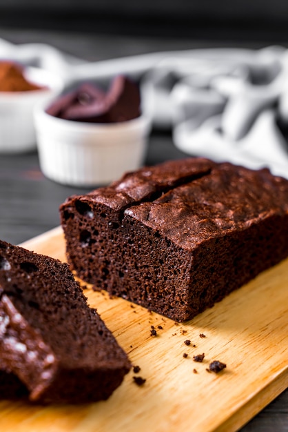 Foto torta brownie al cioccolato