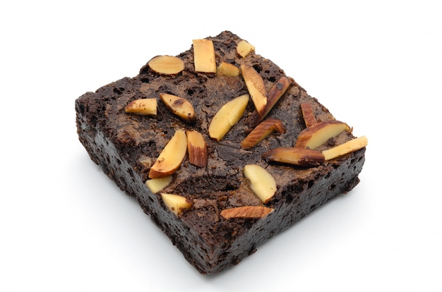 A Chocolate Brownie isolated