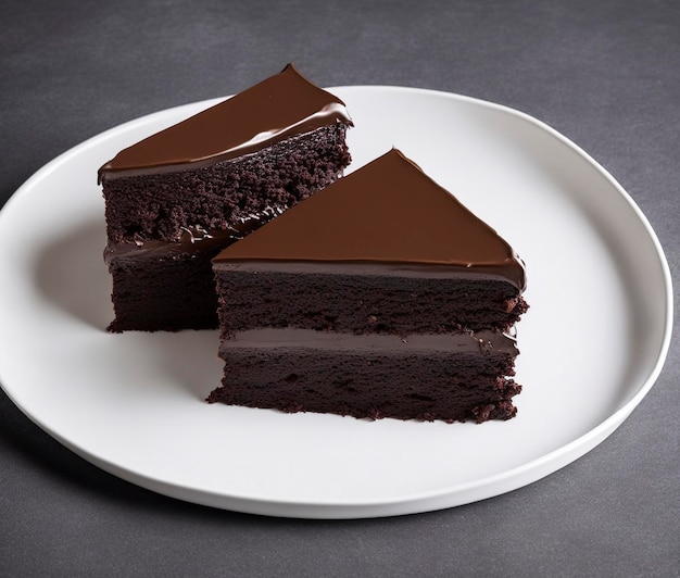 chocolate cake on a plate