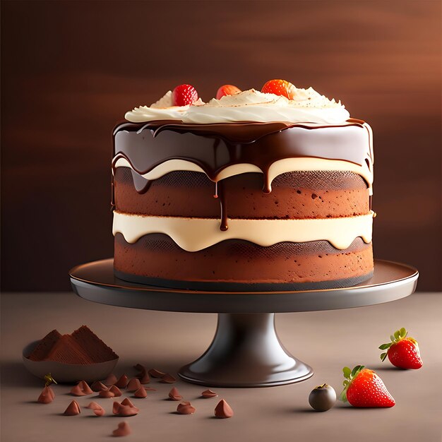 Chocolate cake tiramisu