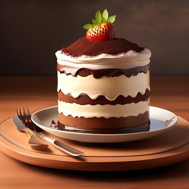 Chocolate cake tiramisu