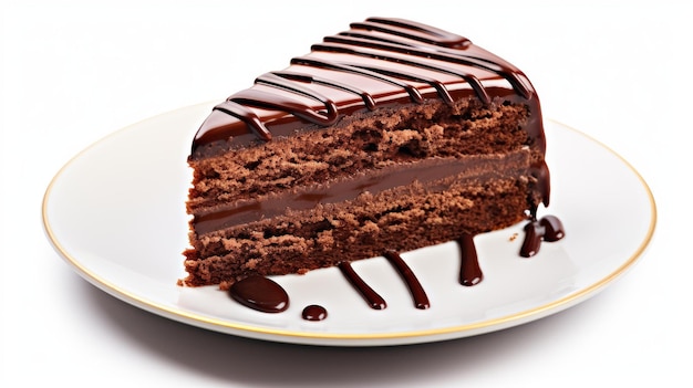 chocolate cake with chocolate ganache