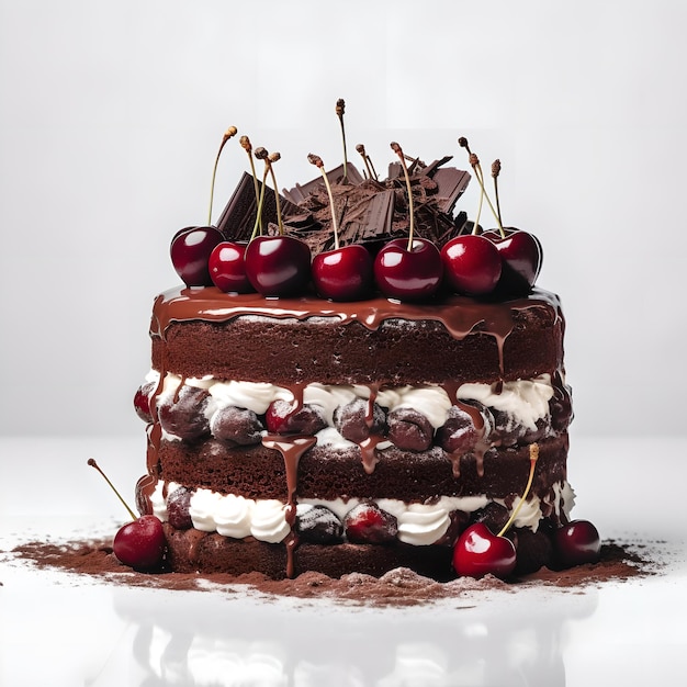 A chocolate cake